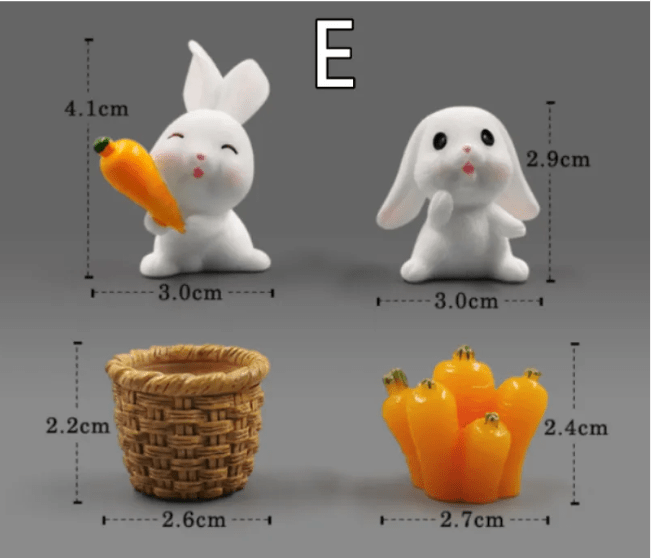 Mini Resin Animal Figurines – DIY Micro-Landscape Decor - MegaEssentials