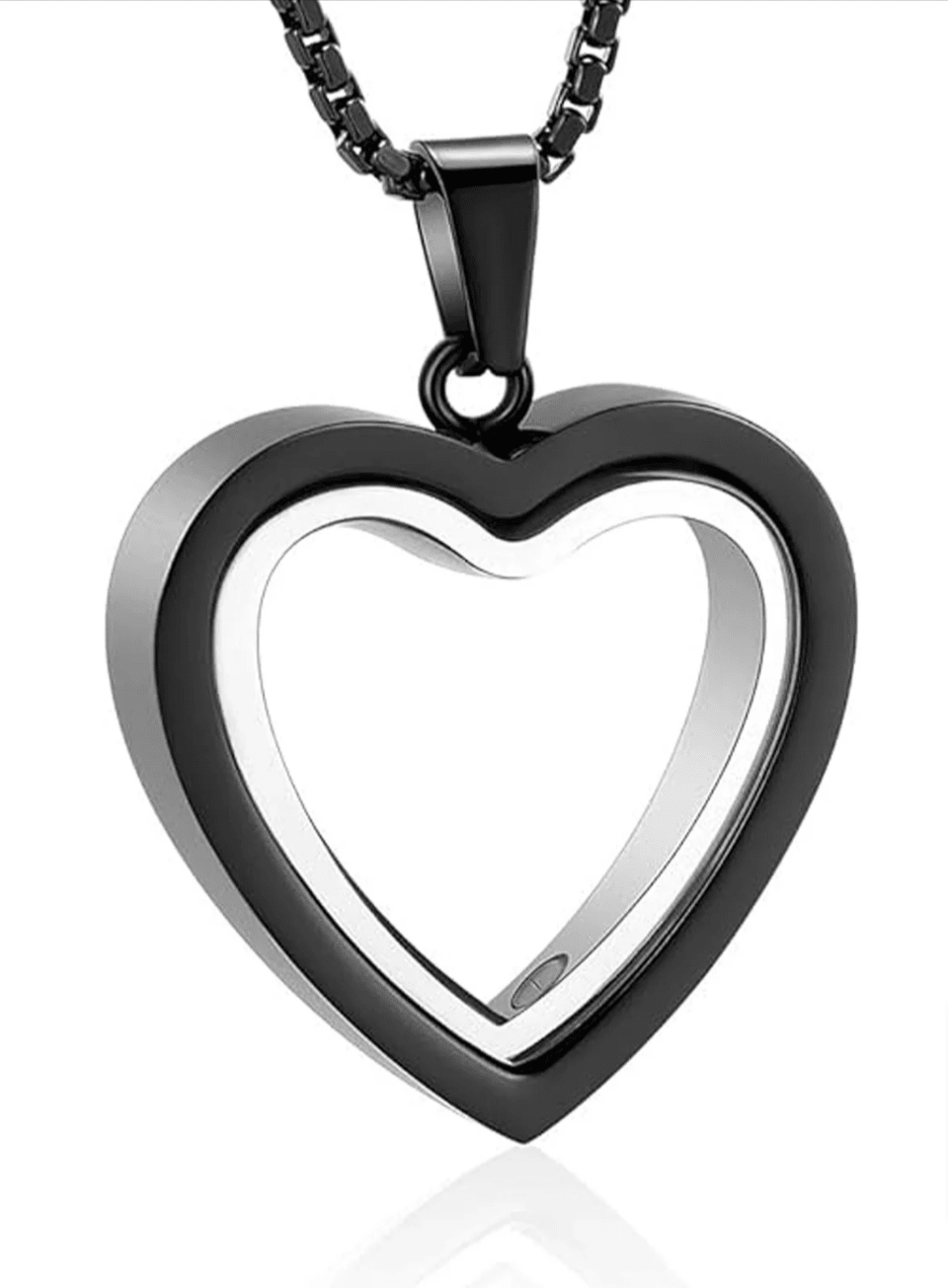 Heartfelt Remembrance: Stainless Steel Heart-Shaped Cremation Pendant - MegaEssentials