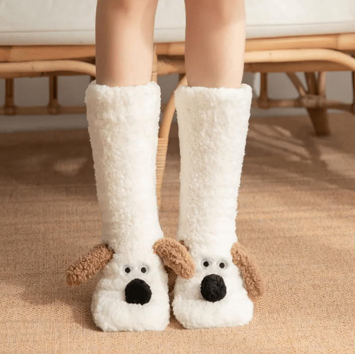 Women’s Plush Dog Socks - MegaEssentials