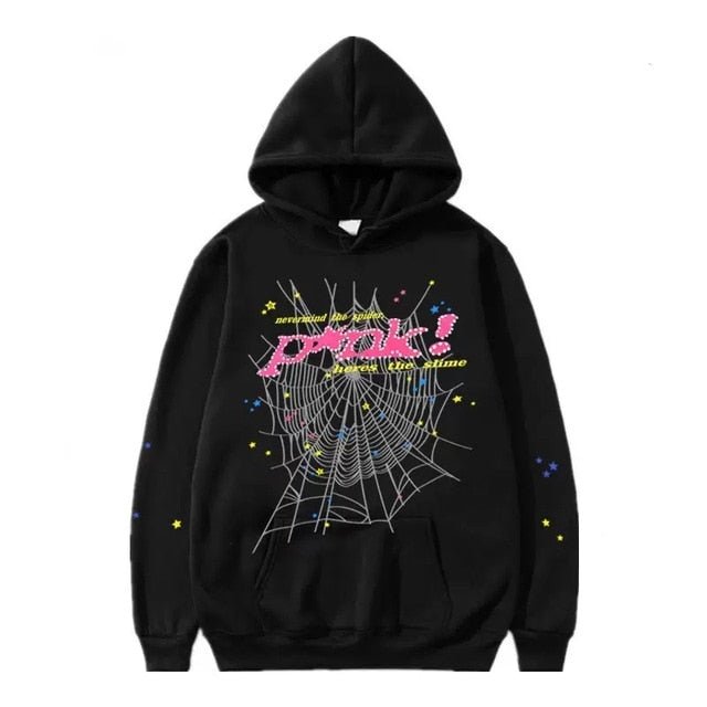 Spider Letter Prints Hoodies - MegaEssentials
