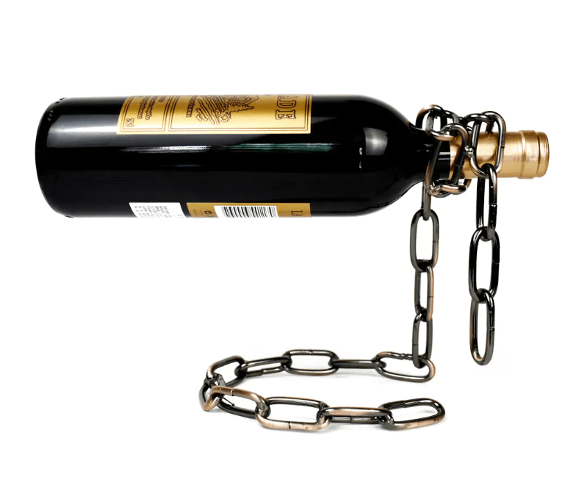 Magic Iron Chain Wine Bottle Holder - MegaEssentials