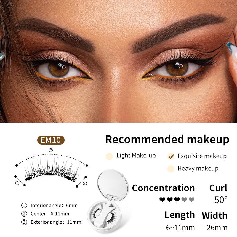 Magnetic False Eyelashes Set with Applicator - MegaEssentials