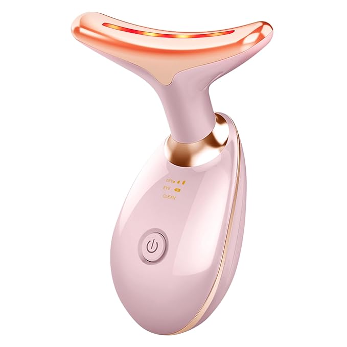 Beauty Facial Massager, 7 Color Wavy Acne Beauty Microcurrent Facial Device Skin Firming for Face Neck Beauty Device, - MegaEssentials