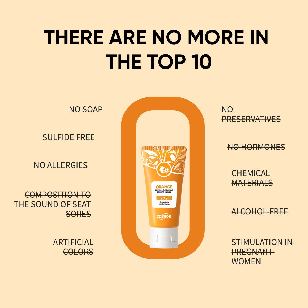 Orange Exfoliating Whitening Gel for Skin Care - MegaEssentials
