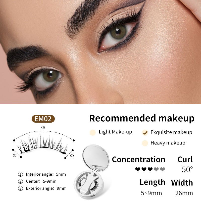 Magnetic False Eyelashes Set with Applicator - MegaEssentials