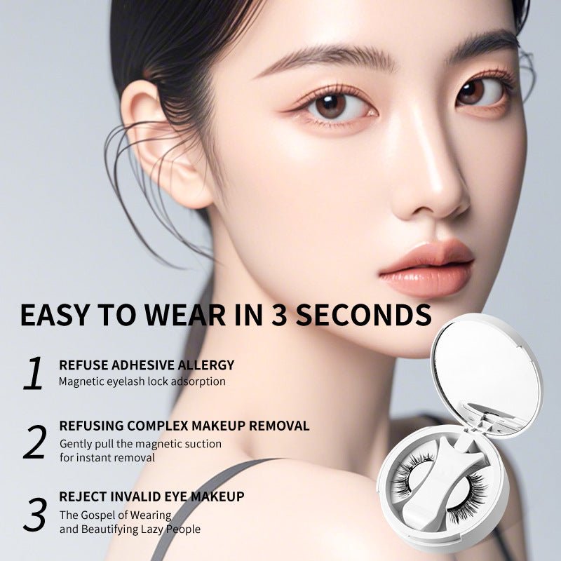 Magnetic False Eyelashes Set with Applicator - MegaEssentials