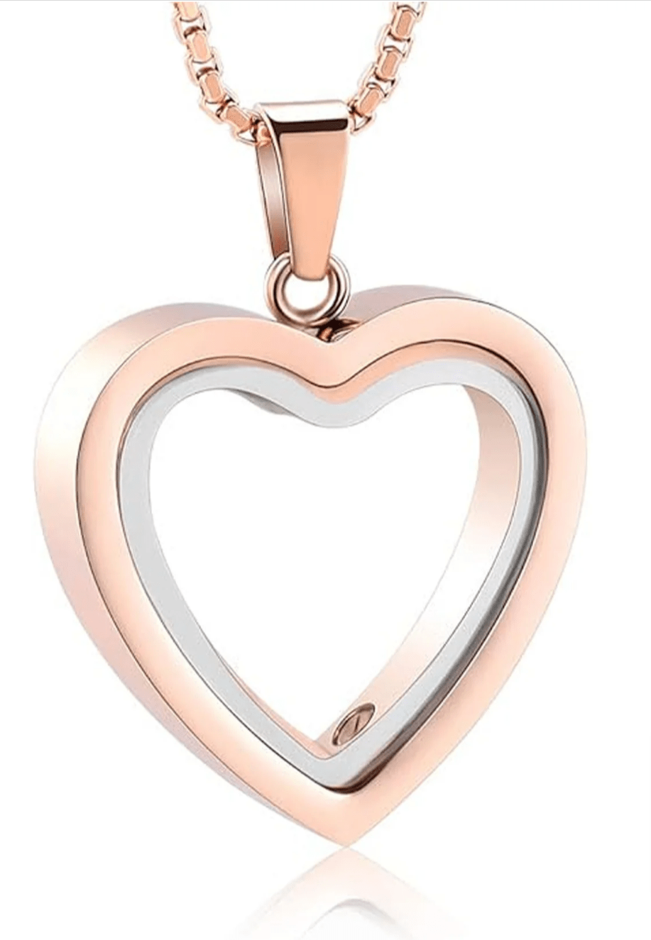 Heartfelt Remembrance: Stainless Steel Heart-Shaped Cremation Pendant - MegaEssentials