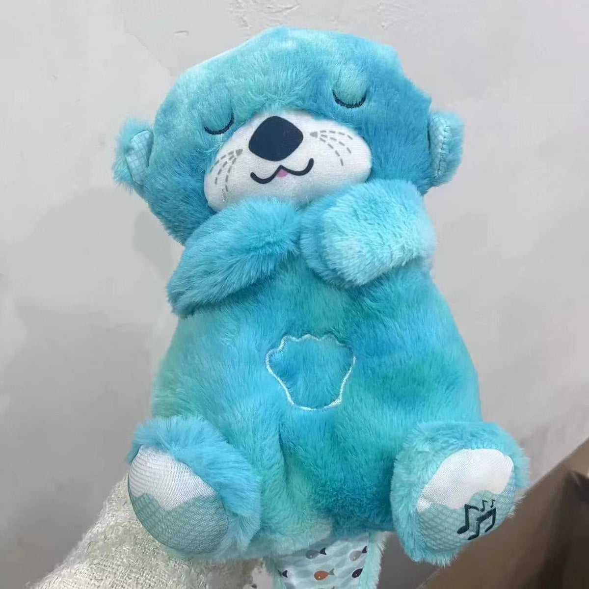 Sound Machine Soothe 'n Snuggle Otter Portable Plush Baby Toy with Sensory Details Music Lights & Rhythmic Breathing Motion - MegaEssentials