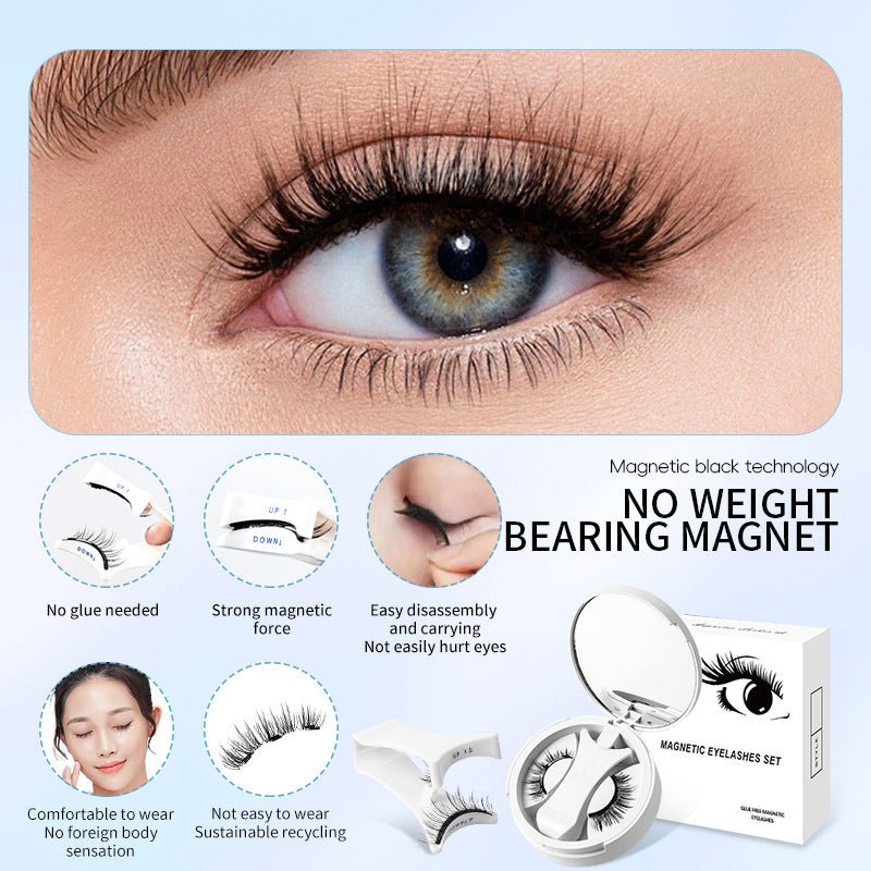 Magnetic False Eyelashes Set with Applicator - MegaEssentials