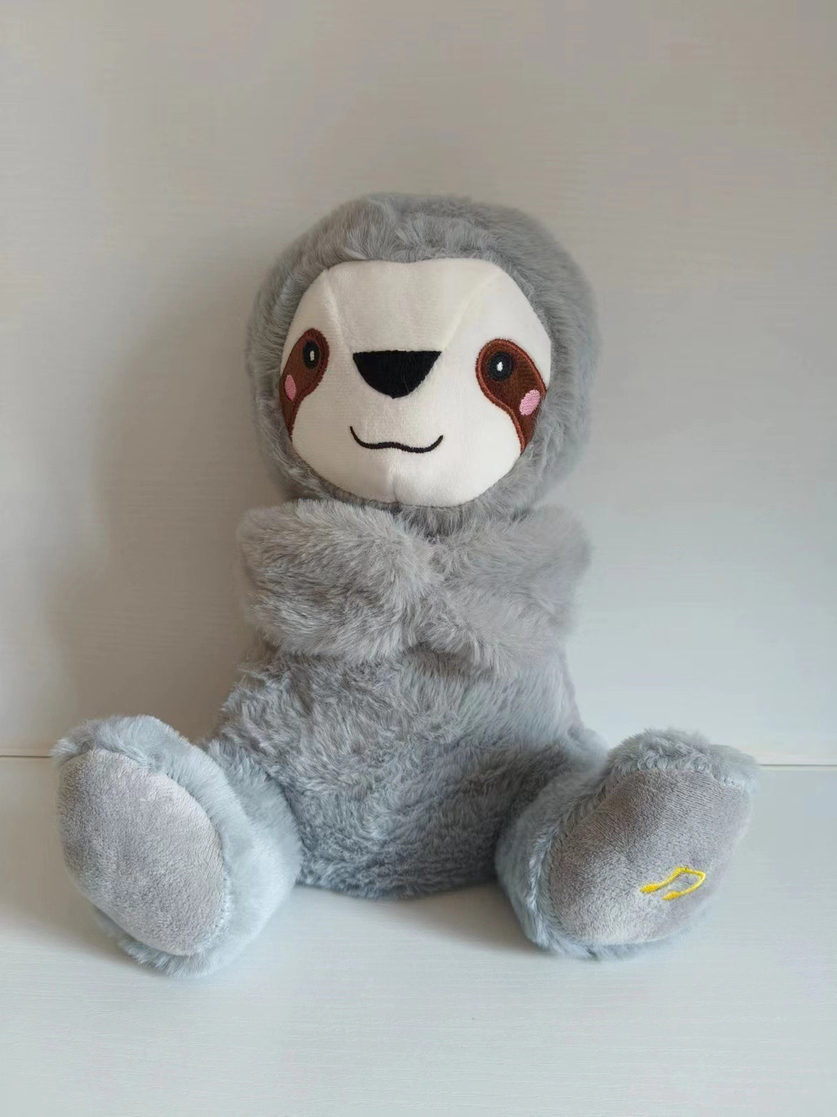 Sound Machine Soothe 'n Snuggle Otter Portable Plush Baby Toy with Sensory Details Music Lights & Rhythmic Breathing Motion - MegaEssentials