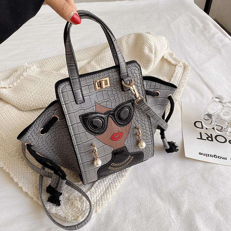 Glasses Beauty Diagonal HandBag - MegaEssentials