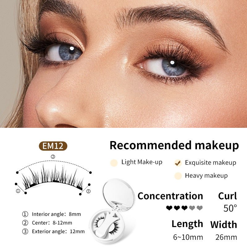 Magnetic False Eyelashes Set with Applicator - MegaEssentials
