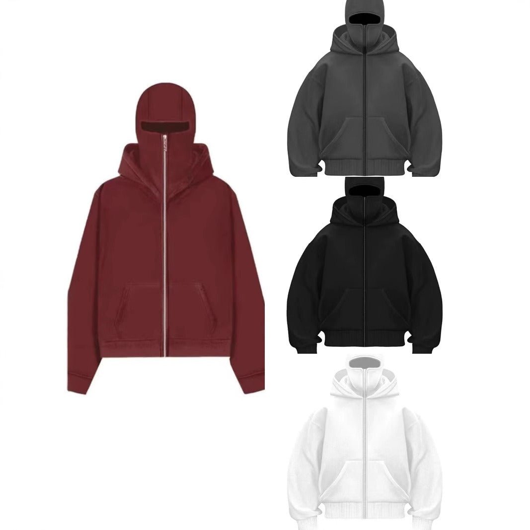 Men's Hooded Zip-Up Baseball Jacket - MegaEssentials