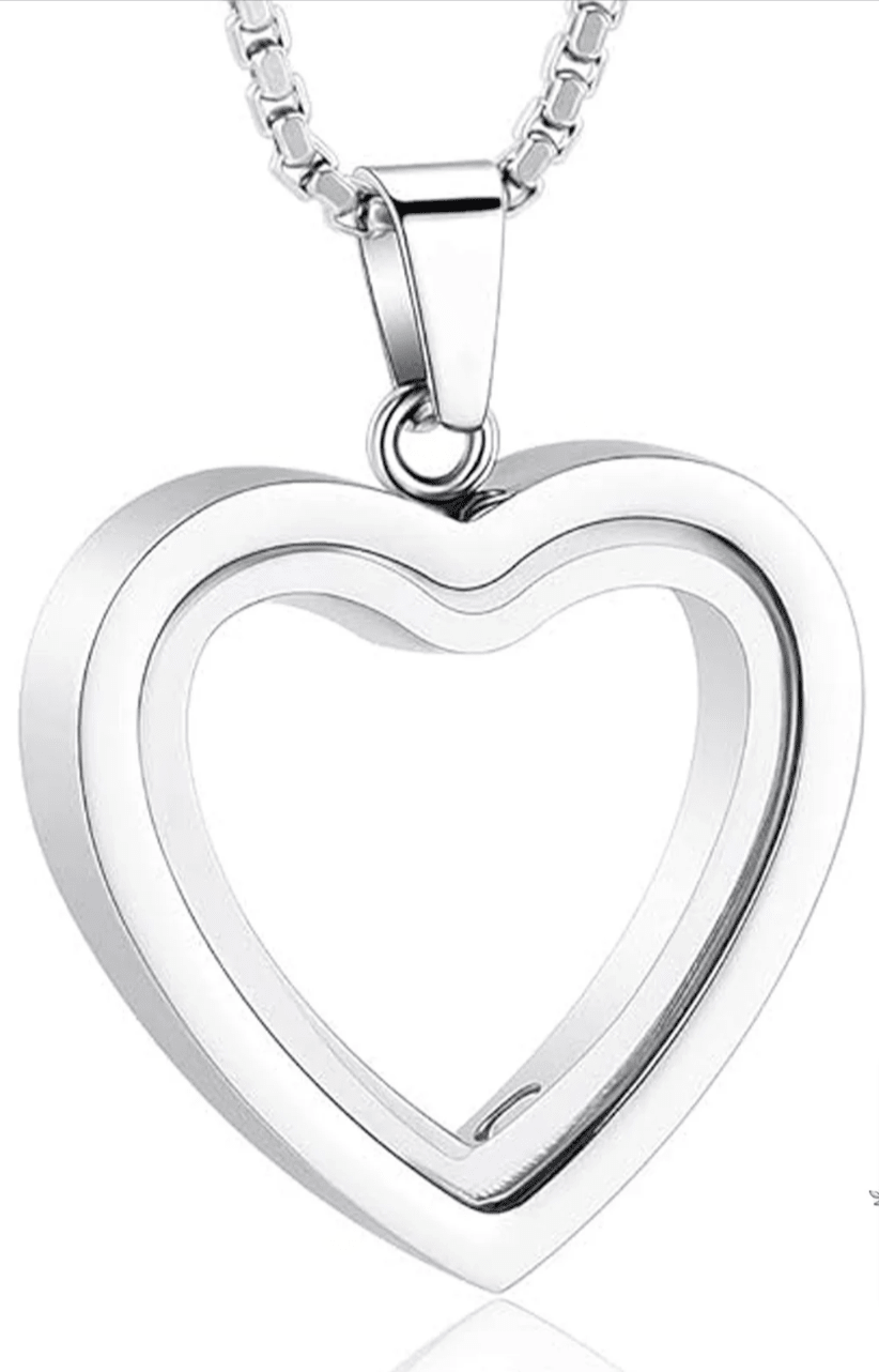 Heartfelt Remembrance: Stainless Steel Heart-Shaped Cremation Pendant - MegaEssentials