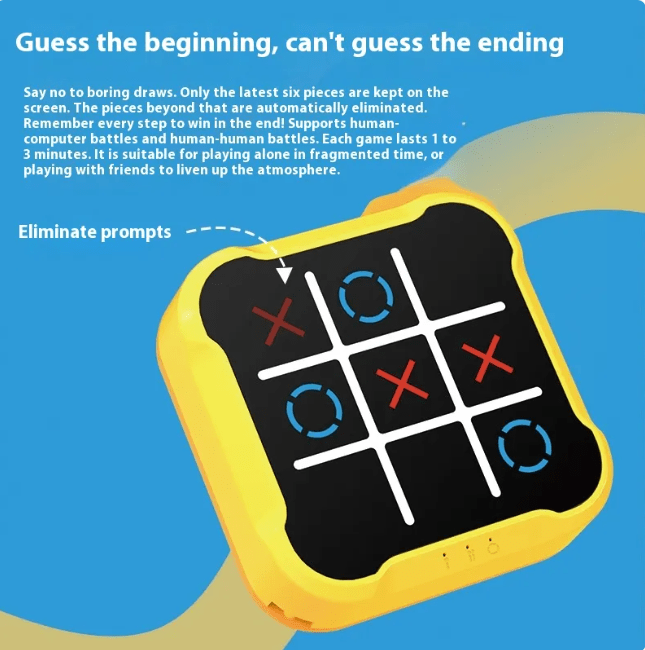 Educational Tic-Tac-Toe Toy for Kids - MegaEssentials