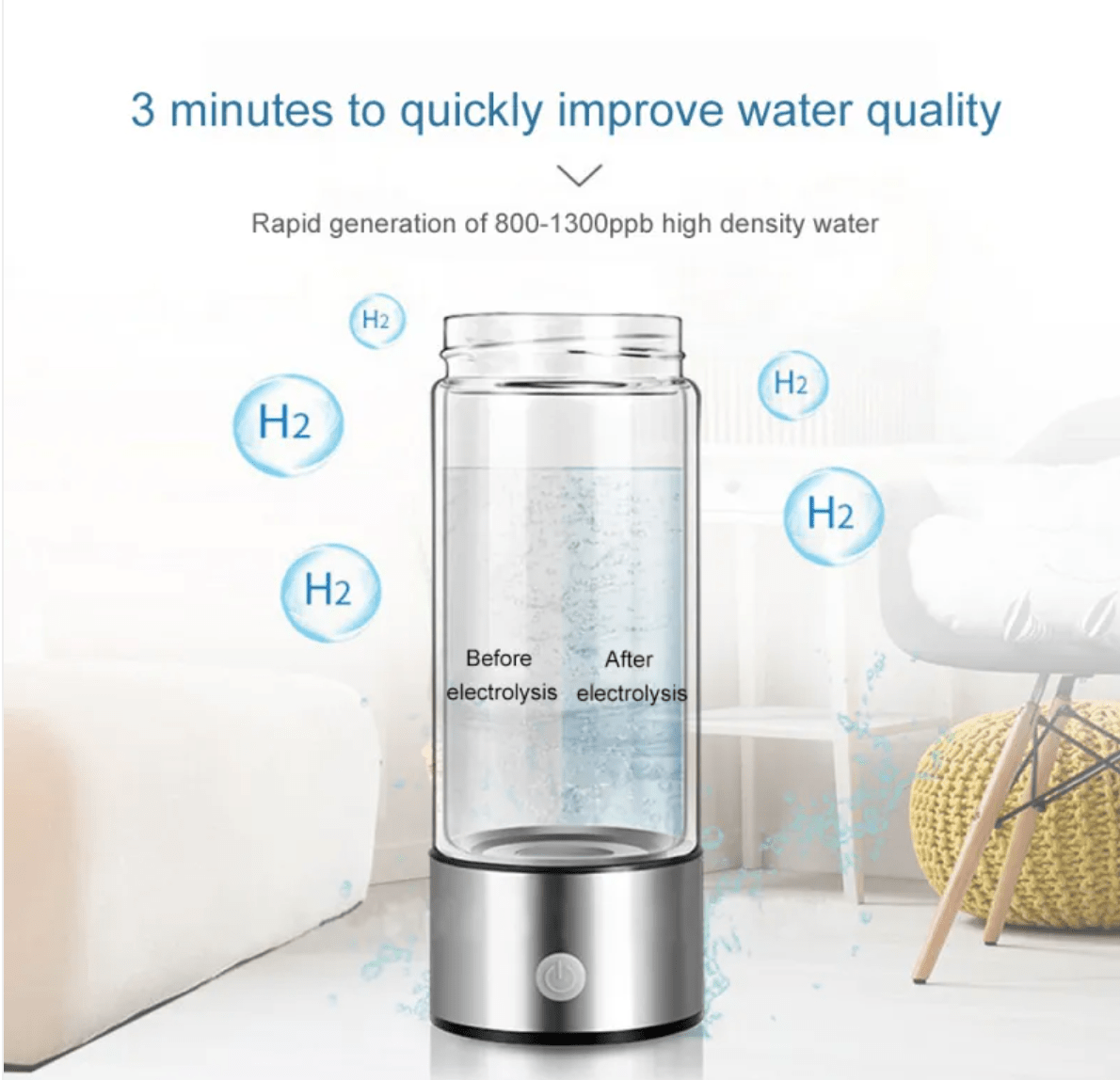 Hydrogen Water Cup - MegaEssentials