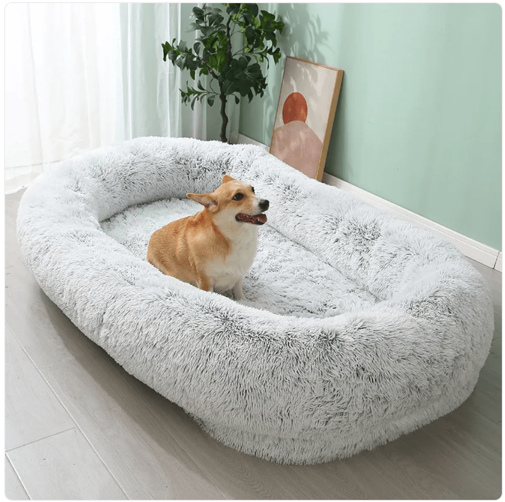 Plush Winter Pet Bed - Warm, Large, Removable & Washable - MegaEssentials