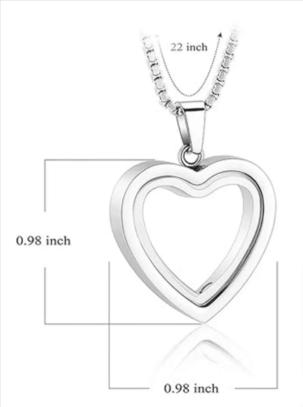 Heartfelt Remembrance: Stainless Steel Heart-Shaped Cremation Pendant - MegaEssentials