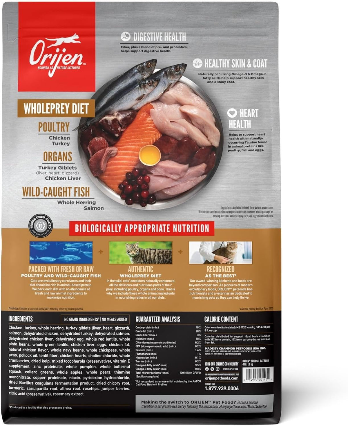 Orijen Original Cat Dry Cat Food - MegaEssentials