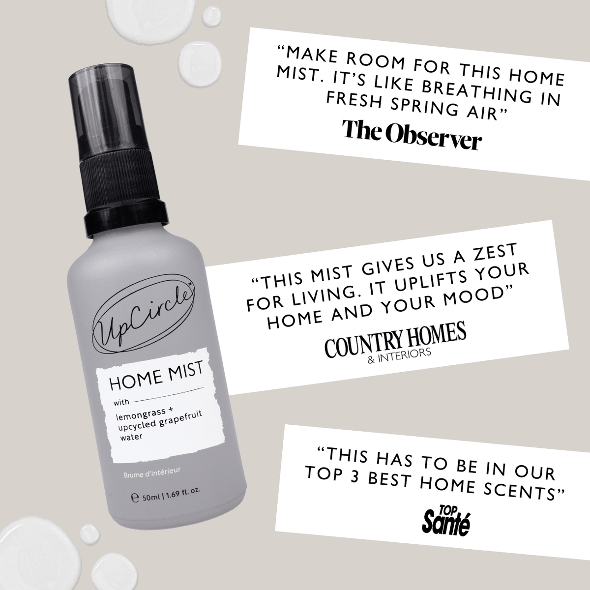 Home Mist with Lemongrass + Grapefruit - MegaEssentials