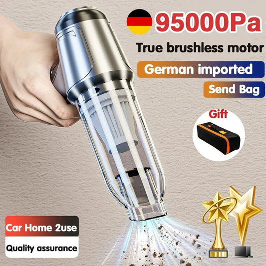 Car Wireless Vacuum Cleaner Portable Handheld120W Blowable Cordless Home Appliance Vacuum Home & Car Dual Use Mini VacuumCleaner - MegaEssentials