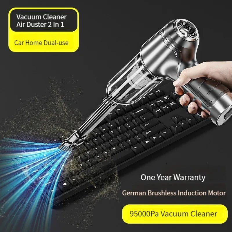 Car Wireless Vacuum Cleaner Portable Handheld120W Blowable Cordless Home Appliance Vacuum Home & Car Dual Use Mini VacuumCleaner - MegaEssentials