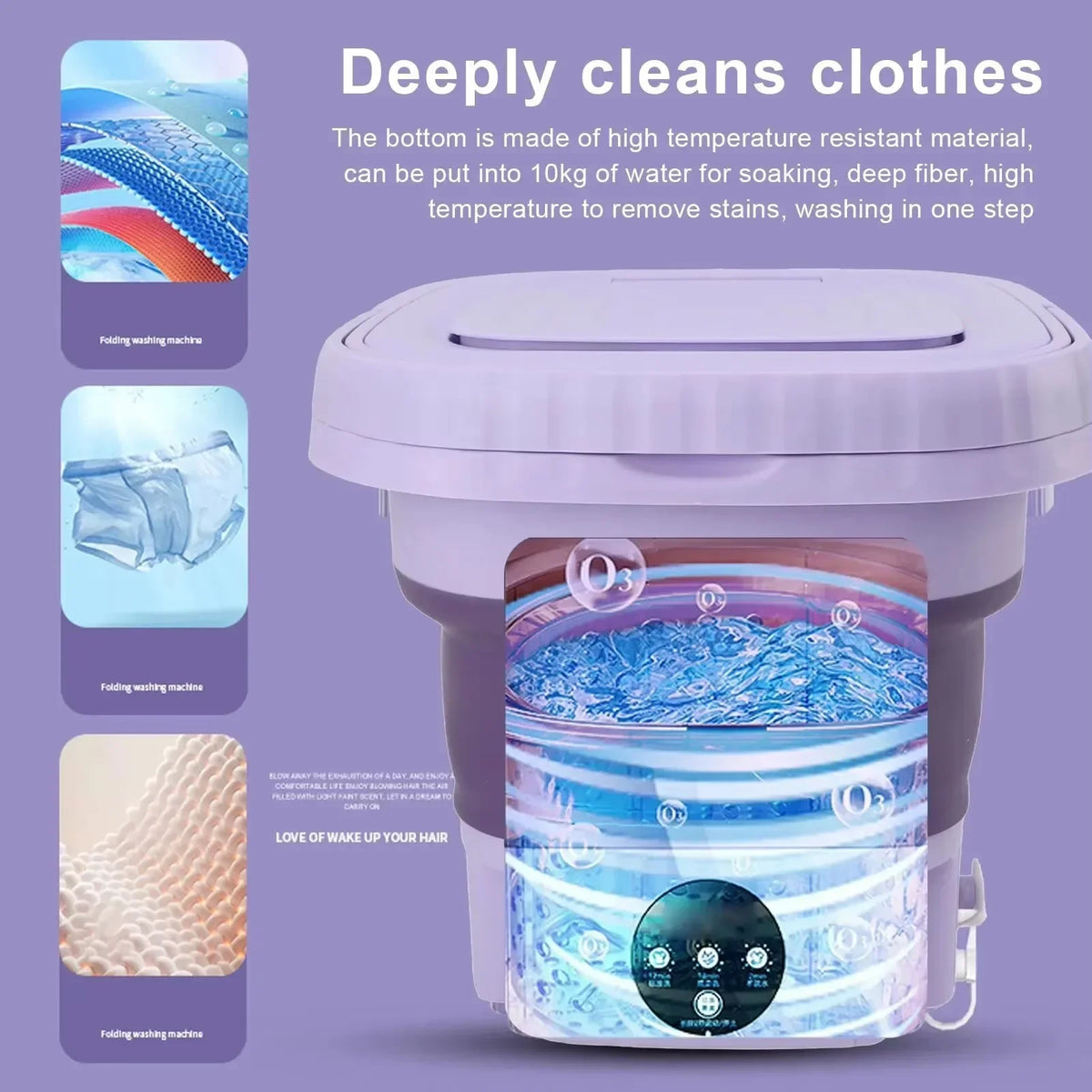 8L Foldable Mini Washing Machine Spin Dryer Portable Small Washer for Socks Underwear Lingerie Space-saving Household Appliance - MegaEssentials