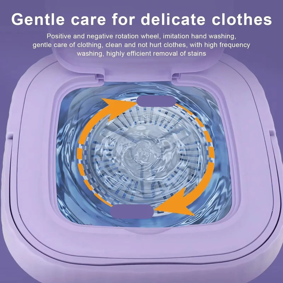 8L Foldable Mini Washing Machine Spin Dryer Portable Small Washer for Socks Underwear Lingerie Space-saving Household Appliance - MegaEssentials