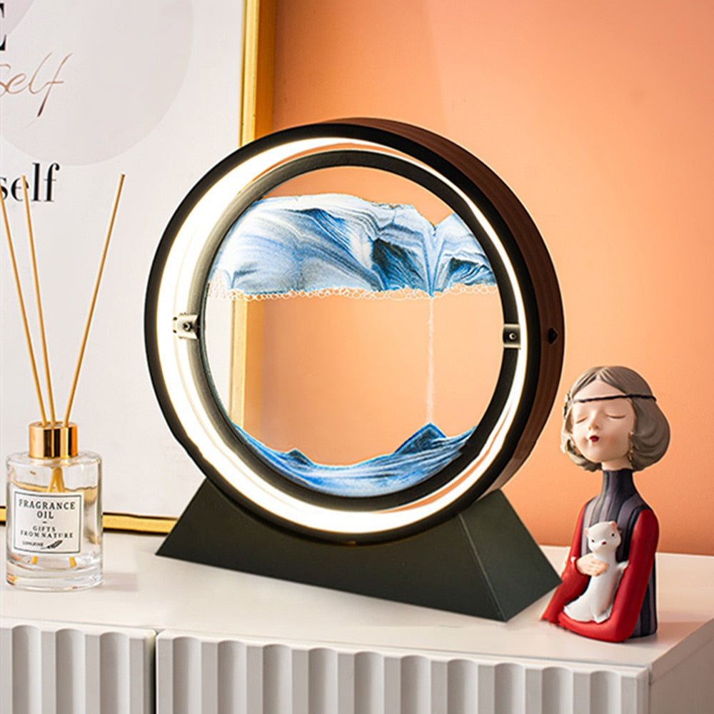 Moving Sand Art Landscape Table Lamp - MegaEssentials