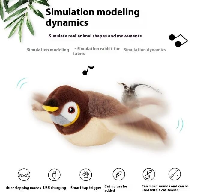 Flapping Bird Cat Toy - MegaEssentials