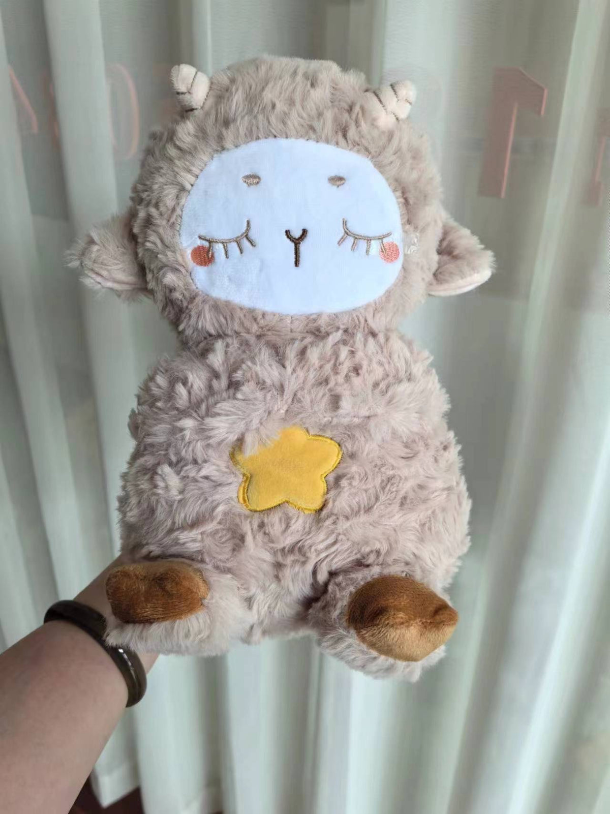 Sound Machine Soothe 'n Snuggle Otter Portable Plush Baby Toy with Sensory Details Music Lights & Rhythmic Breathing Motion - MegaEssentials