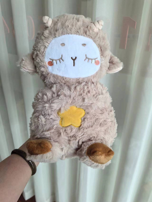 Sound Machine Soothe 'n Snuggle Otter Portable Plush Baby Toy with Sensory Details Music Lights & Rhythmic Breathing Motion - MegaEssentials