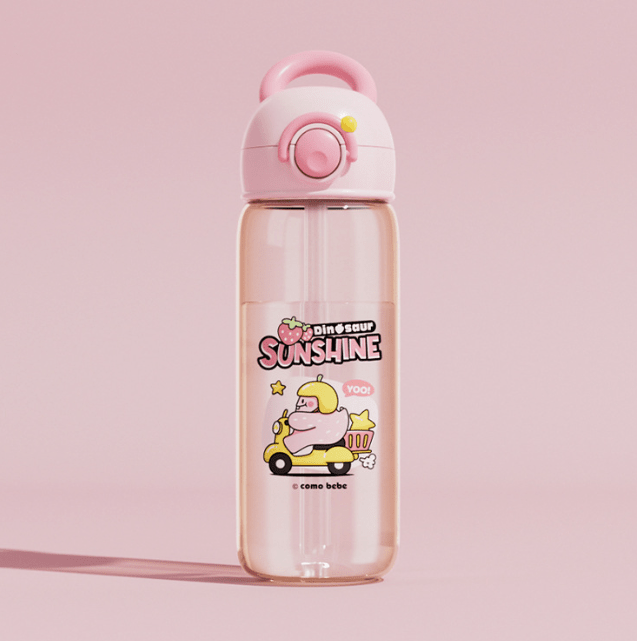 Children's Whale Cartoon Diving Fountain Water Bottle - Tritan Leakproof Sippy Cup (Various Sizes & Colors) - MegaEssentials