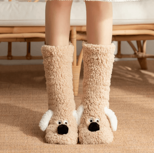 Women’s Plush Dog Socks - MegaEssentials