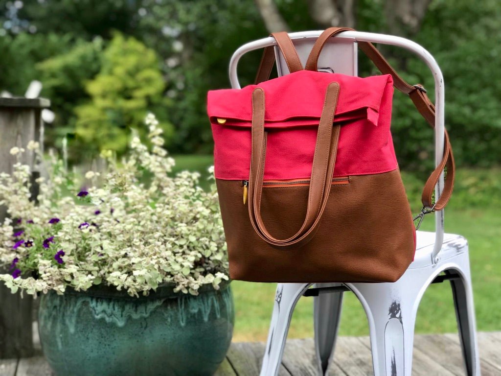 Greenpoint Convertible Backpack Tote with Trolley Sleeve - MegaEssentials