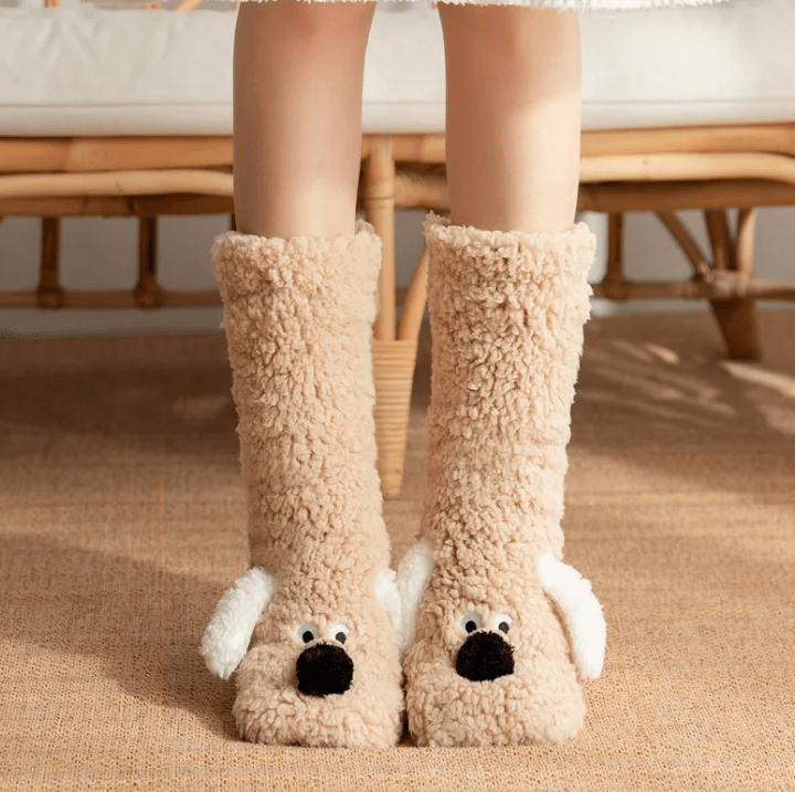 Women’s Plush Dog Socks - MegaEssentials