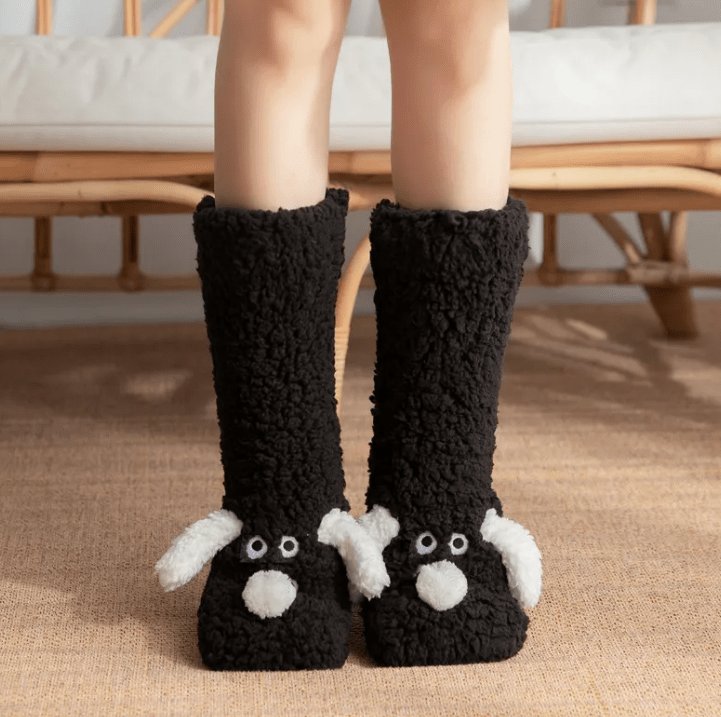 Women’s Plush Dog Socks - MegaEssentials