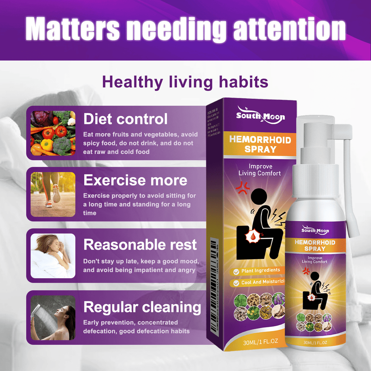 Herbal Hemorrhoid Relief Spray - MegaEssentials