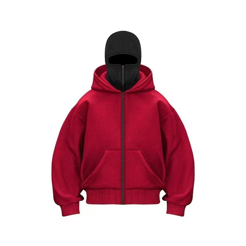 Men's Hooded Zip-Up Baseball Jacket - MegaEssentials
