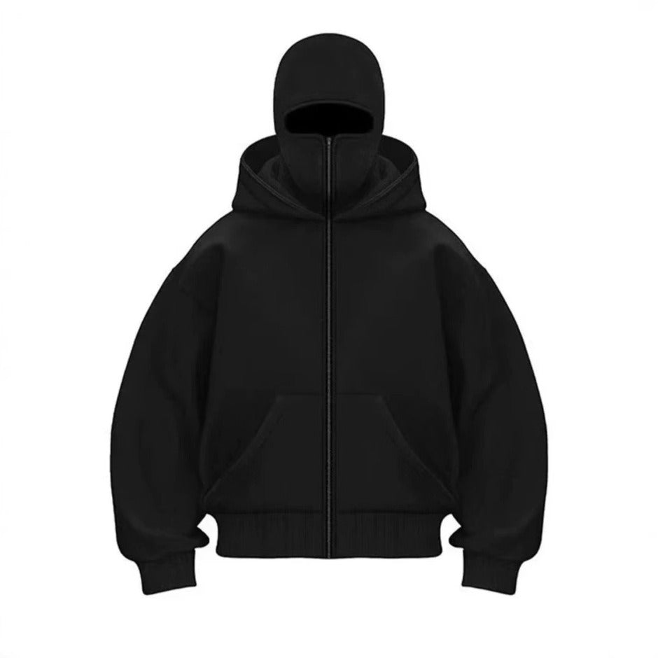 Men's Hooded Zip-Up Baseball Jacket - MegaEssentials
