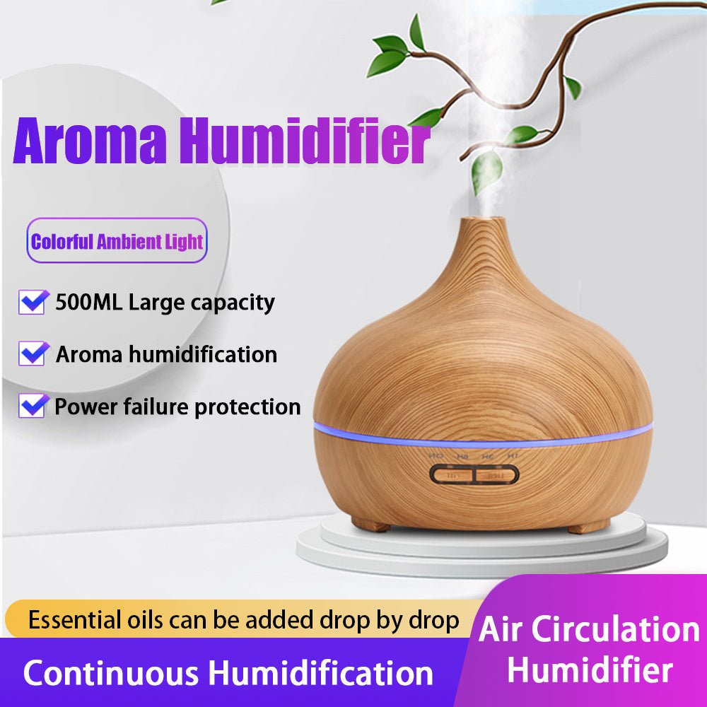 Creative Ultrasonic Household Appliances Seven Color Lights Humidifier White Onion Head Mute Bedroom Aromatherapy Machine - MegaEssentials
