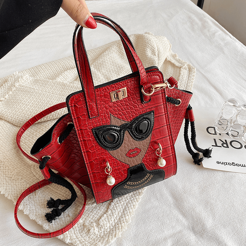 Glasses Beauty Diagonal HandBag - MegaEssentials
