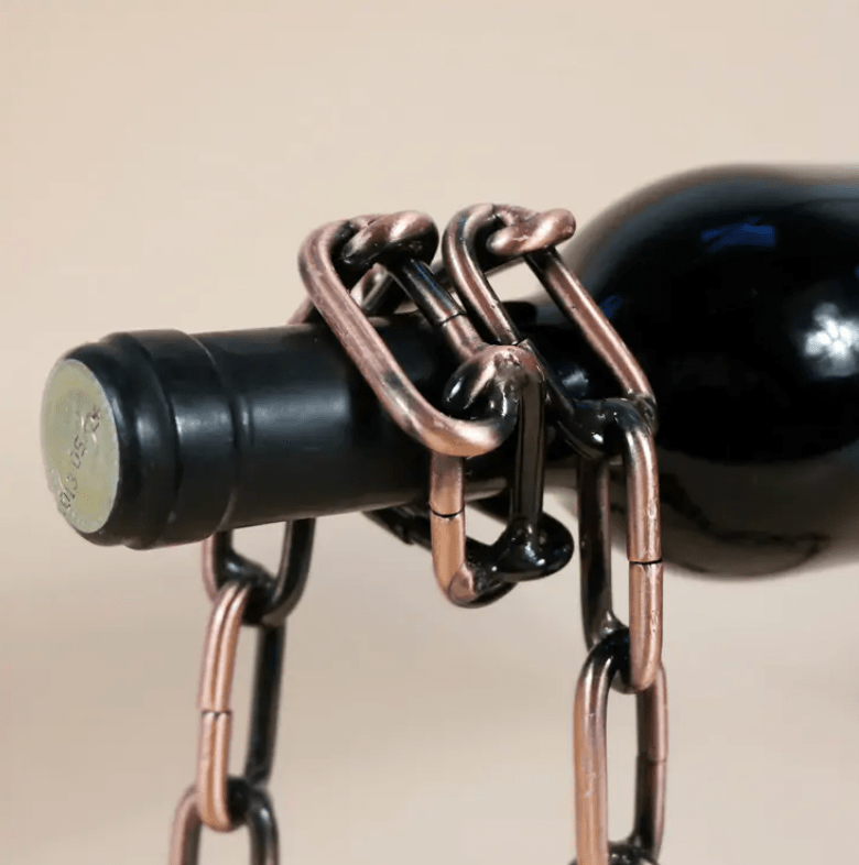 Magic Iron Chain Wine Bottle Holder - MegaEssentials