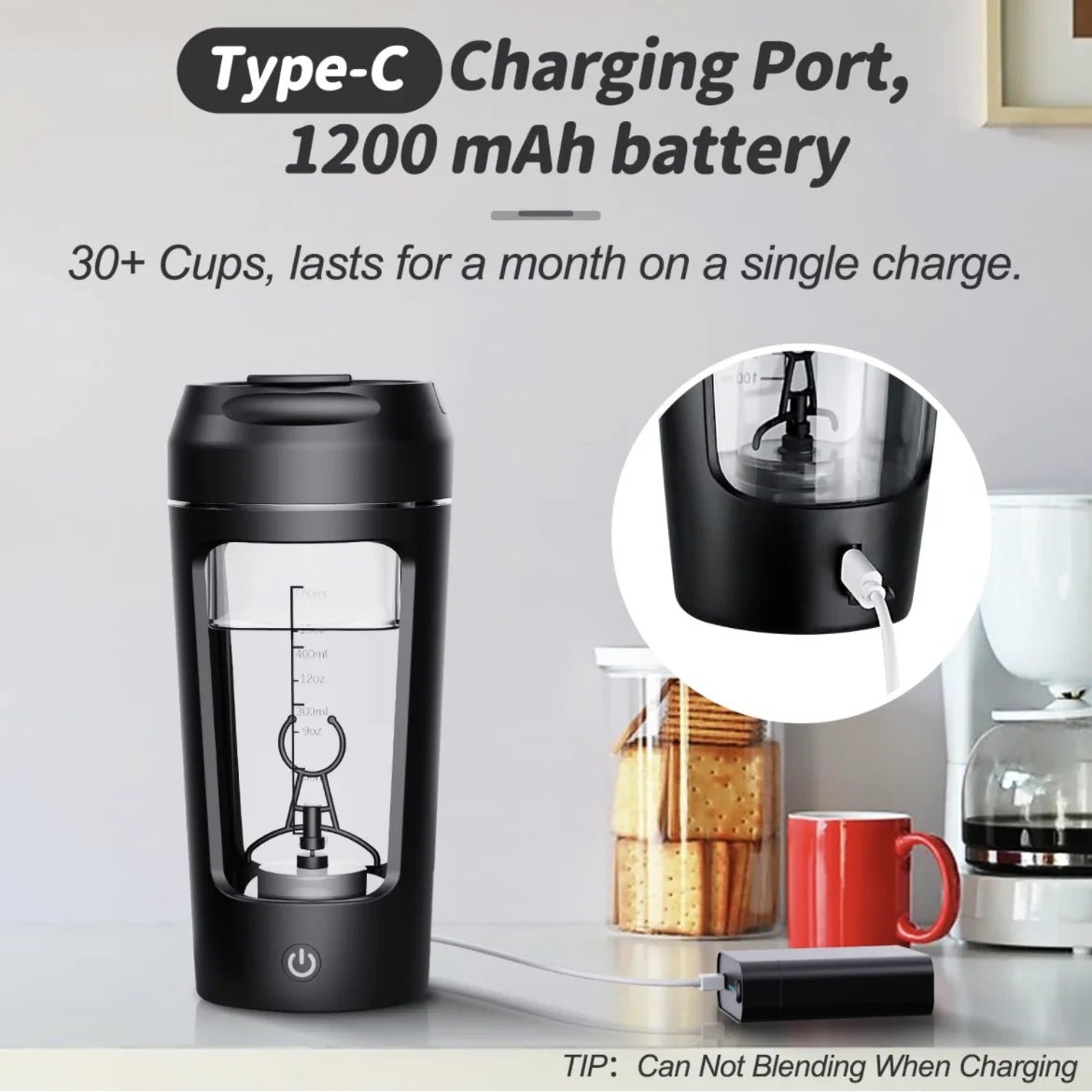 Electric Portable Whey Protein Shaker Bottle - MegaEssentials