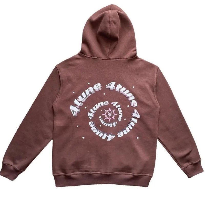 Star Printed Zip Up Hoodies - MegaEssentials