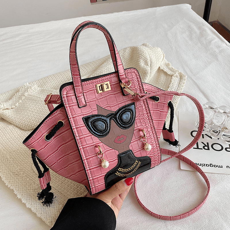 Glasses Beauty Diagonal HandBag - MegaEssentials
