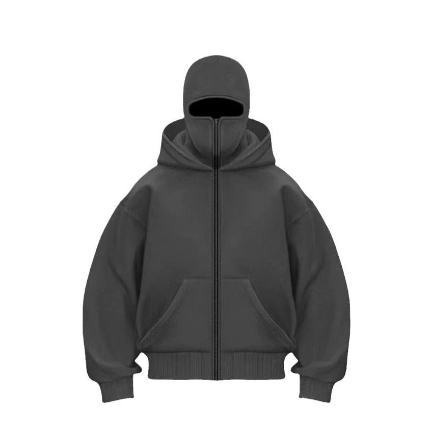 Men's Hooded Zip-Up Baseball Jacket - MegaEssentials