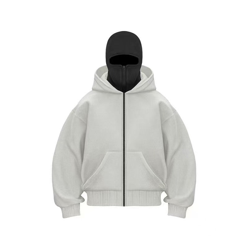 Men's Hooded Zip-Up Baseball Jacket - MegaEssentials