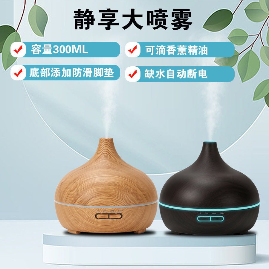 Creative Ultrasonic Household Appliances Seven Color Lights Humidifier White Onion Head Mute Bedroom Aromatherapy Machine - MegaEssentials