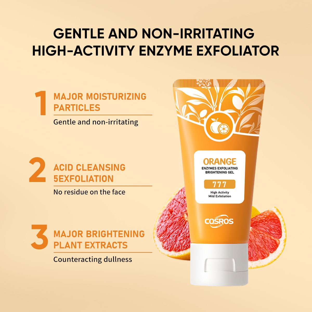 Orange Exfoliating Whitening Gel for Skin Care - MegaEssentials